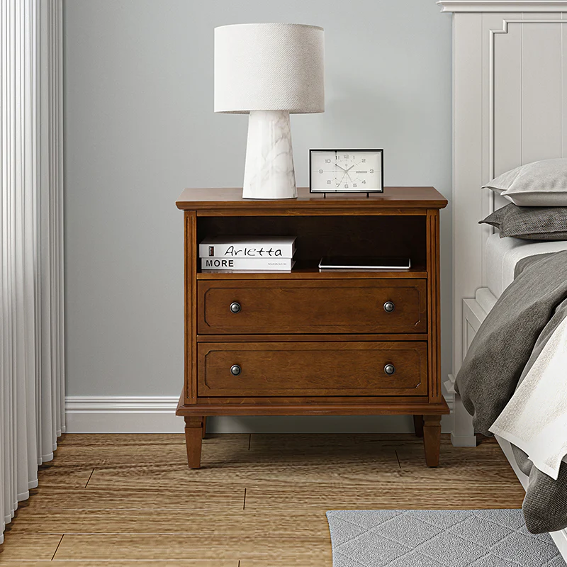 Galatea 2 - Drawer Solid Wood Nightstand Chest
