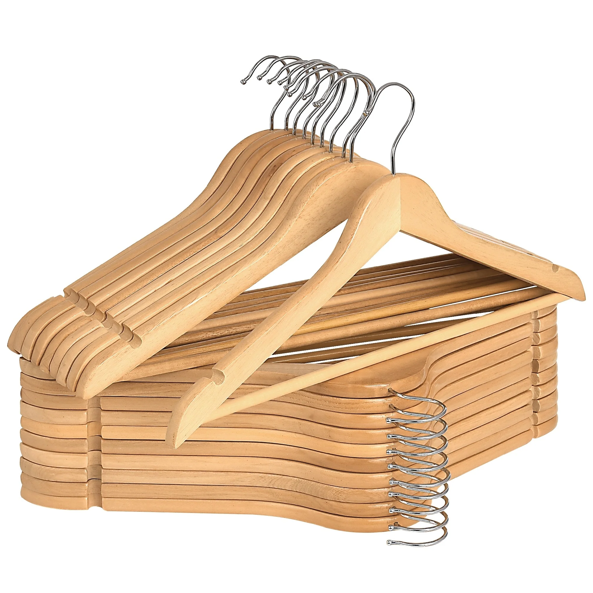 StorageWorks Wooden Clothes Hangers, Hangers for Coats, Shirts, Jackets, Pants, Suits