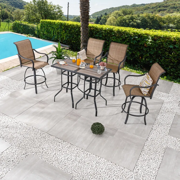 Frayia Square 4 - Person Bar Height Bistro Dining Set