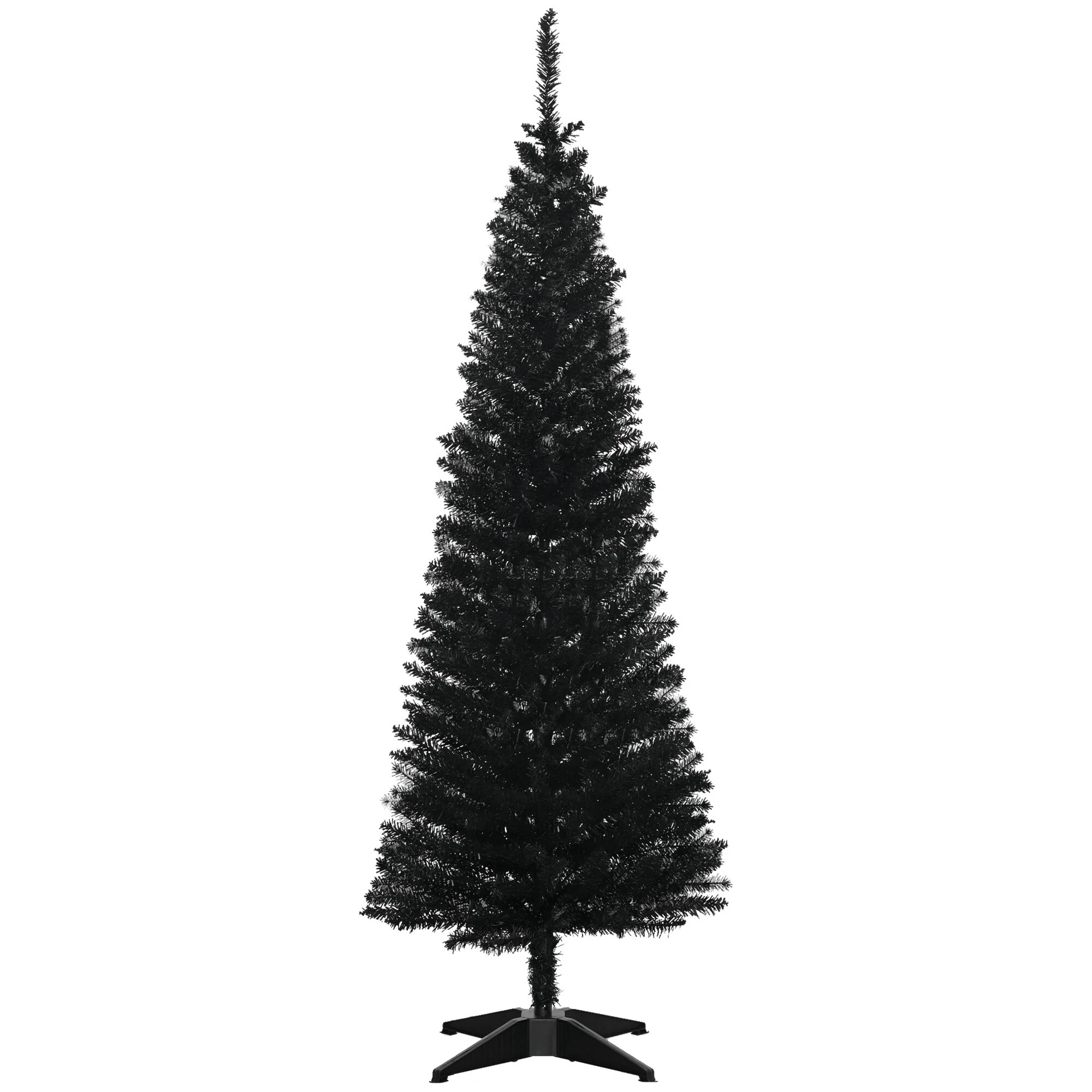 Space-Saving 5ft/6ft/7ft Pencil Artificial Christmas Tree Unlit