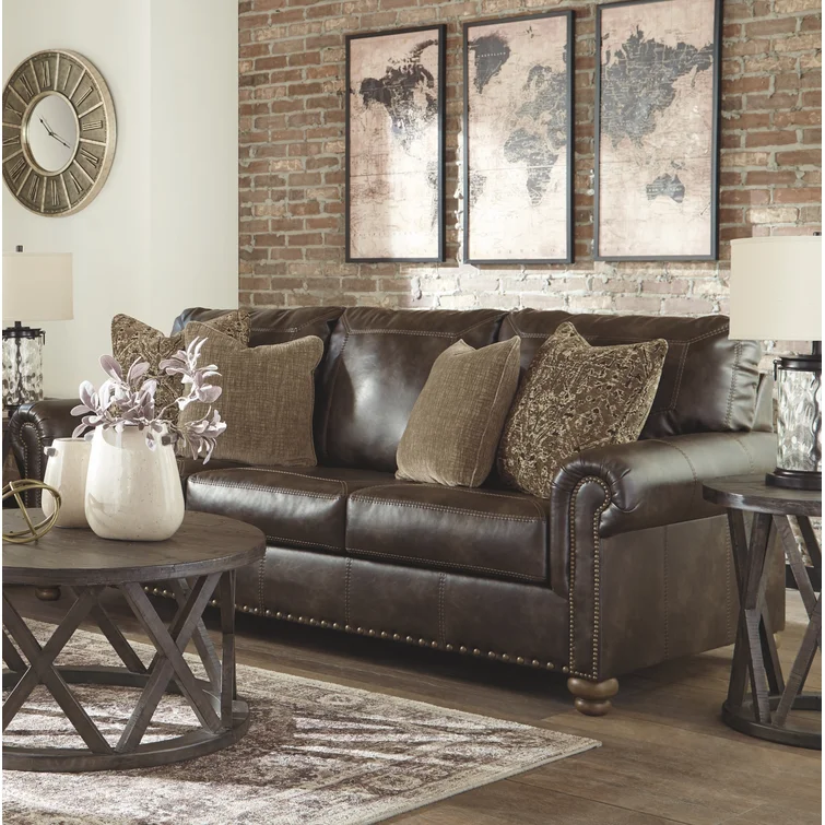 Banuelos 97'' Faux Leather Sofa