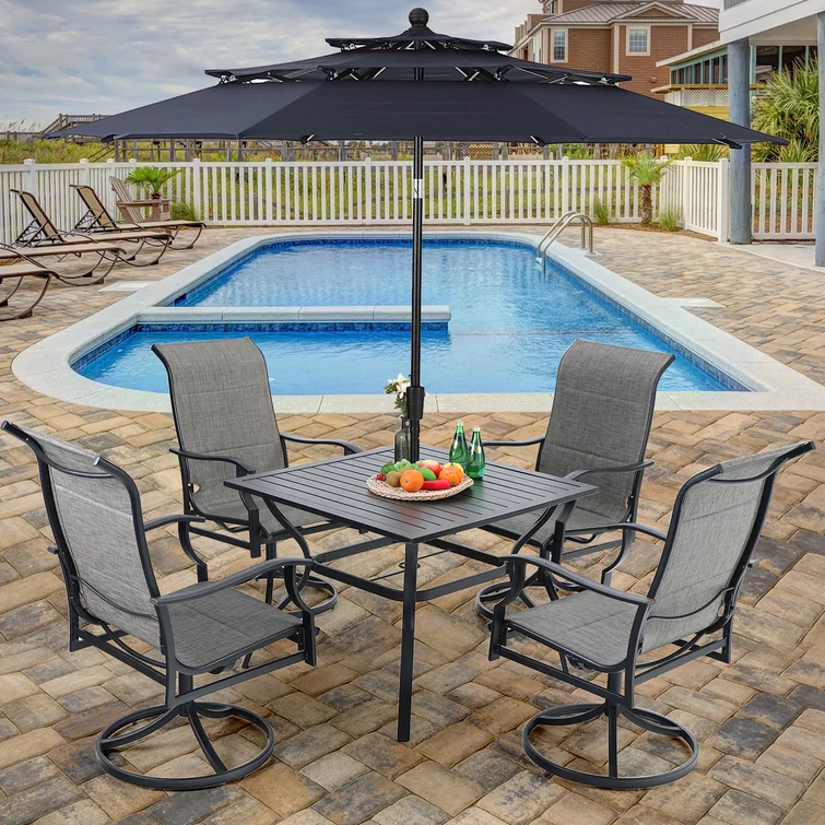 Alyah 4 - Person Square Outdoor Dining Set