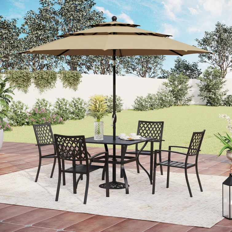 Alyah 4 - Person Square Outdoor Dining Set