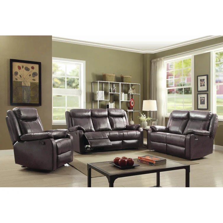 Boston 55'' Faux Leather Reclining Sofa
