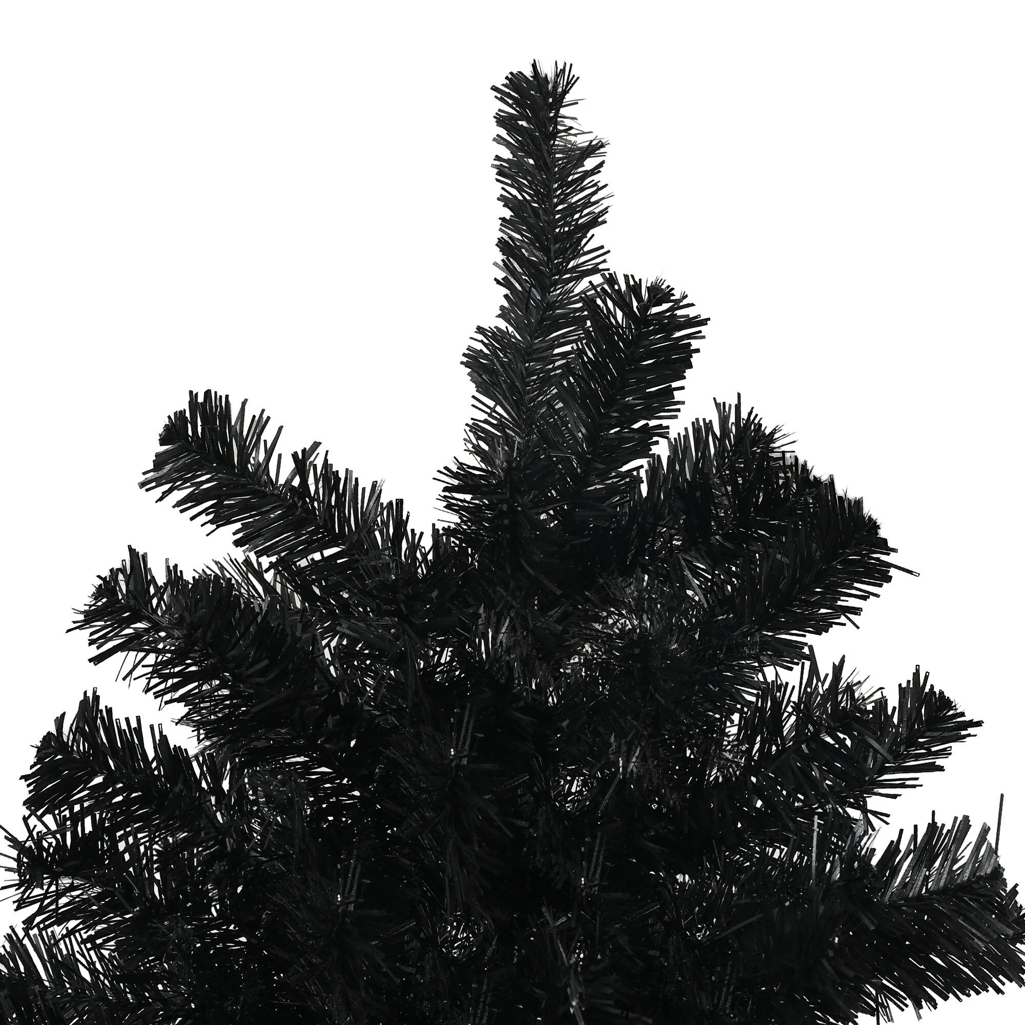 Unlit 7.5ft/9ft Artificial Christmas Tree with Auto Open Branches, Wide Steel Base, Perfect for Home and Office Decor