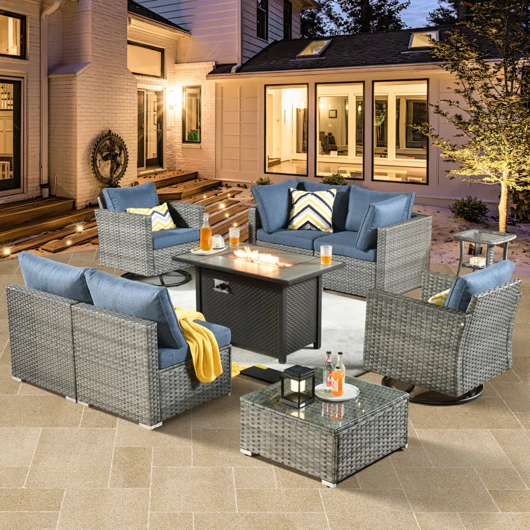 Aliva 6 - Person Outdoor Seating Group with Cushions