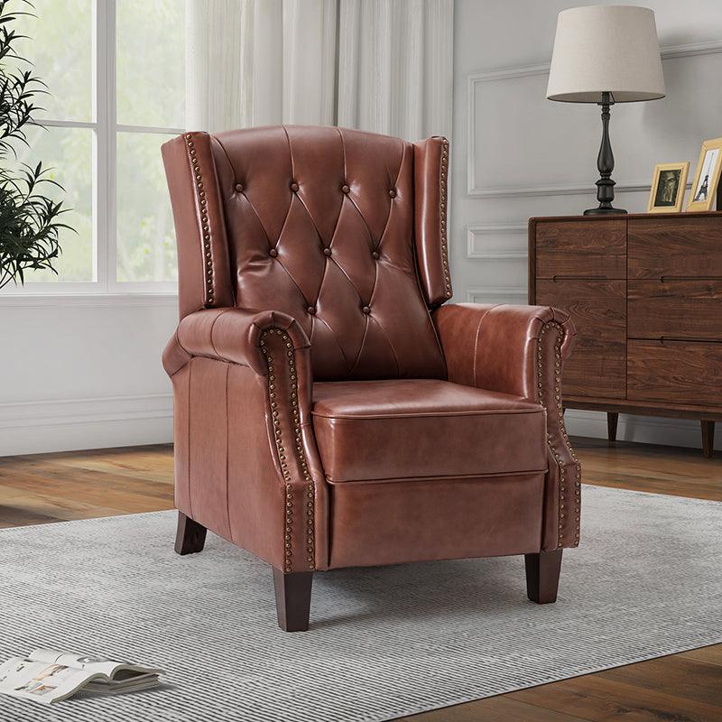 Ryland Genuine Leather Manual Recliner