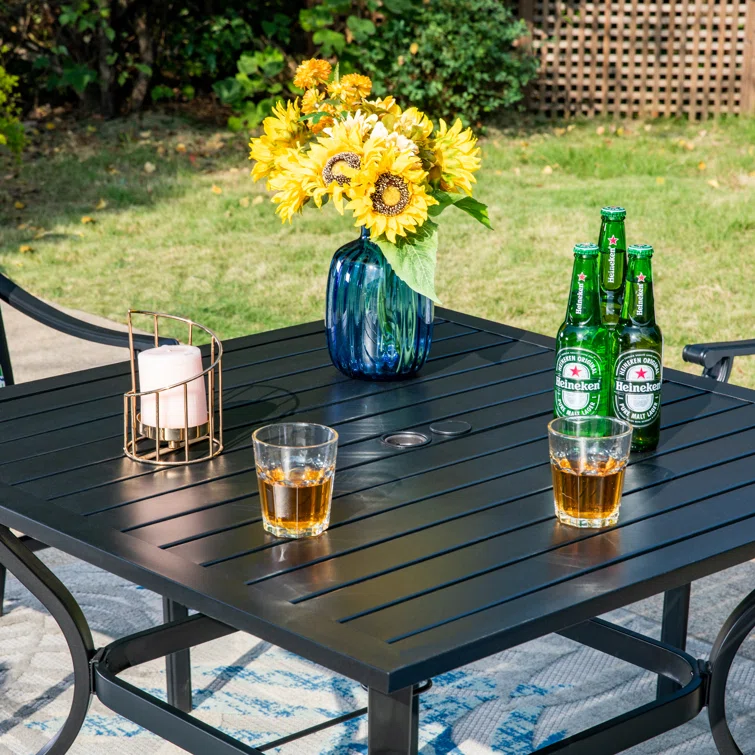 Basima 4 - Person Square Outdoor Dining Set