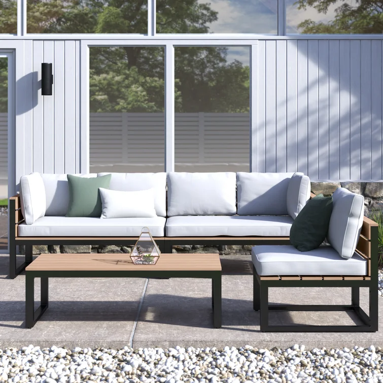 Castleford 5 - Person Outdoor Seating Group with Cushions