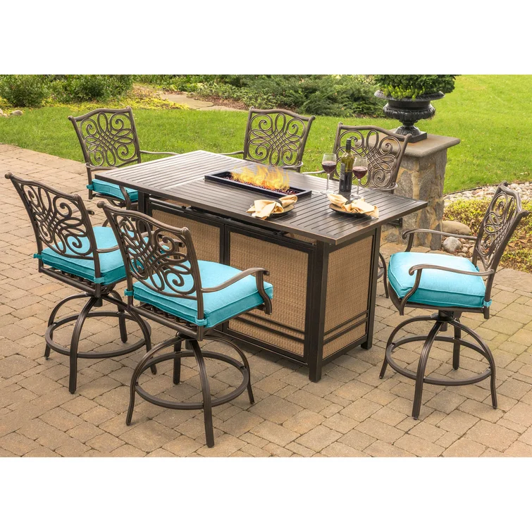 Carleton 6 - Person Rectangular Outdoor Dining Set