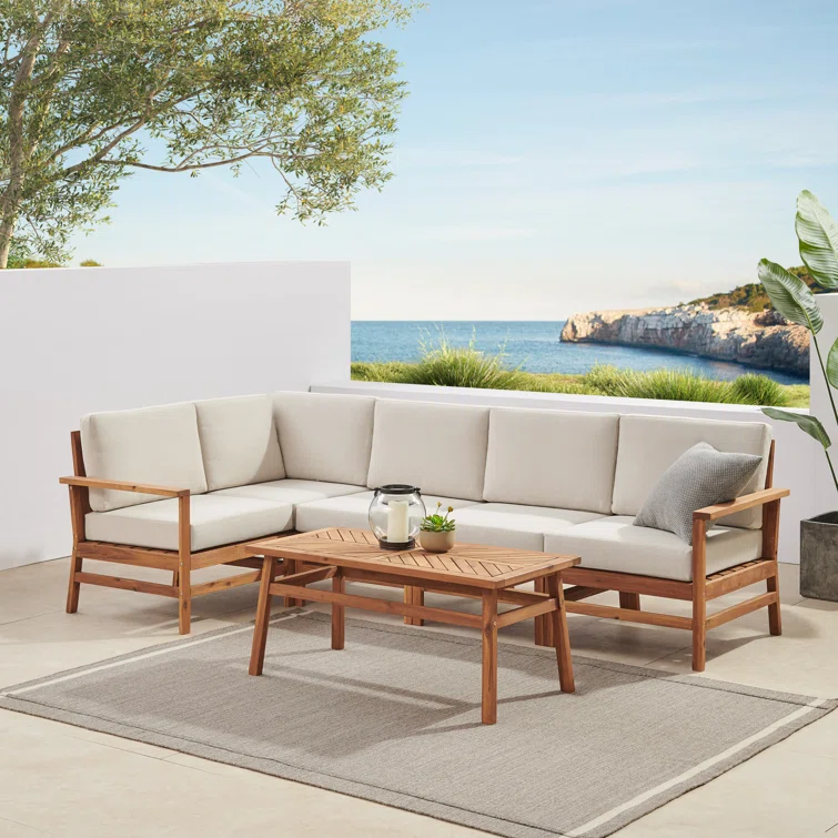 Harbison 5 - Person Outdoor Seating Group with Cushions