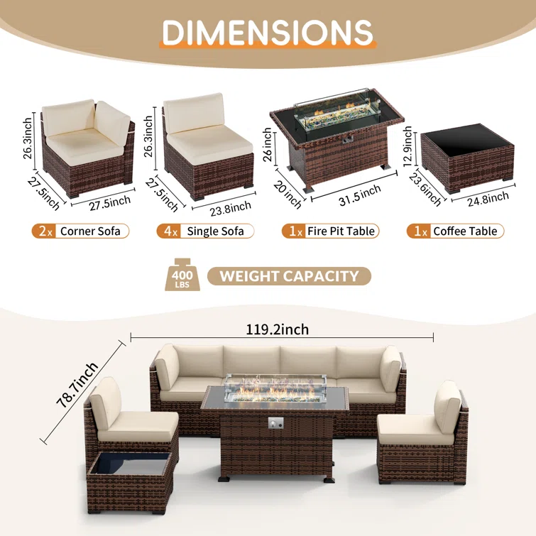 Bhairavi Outdoor Seating Group with Cushions