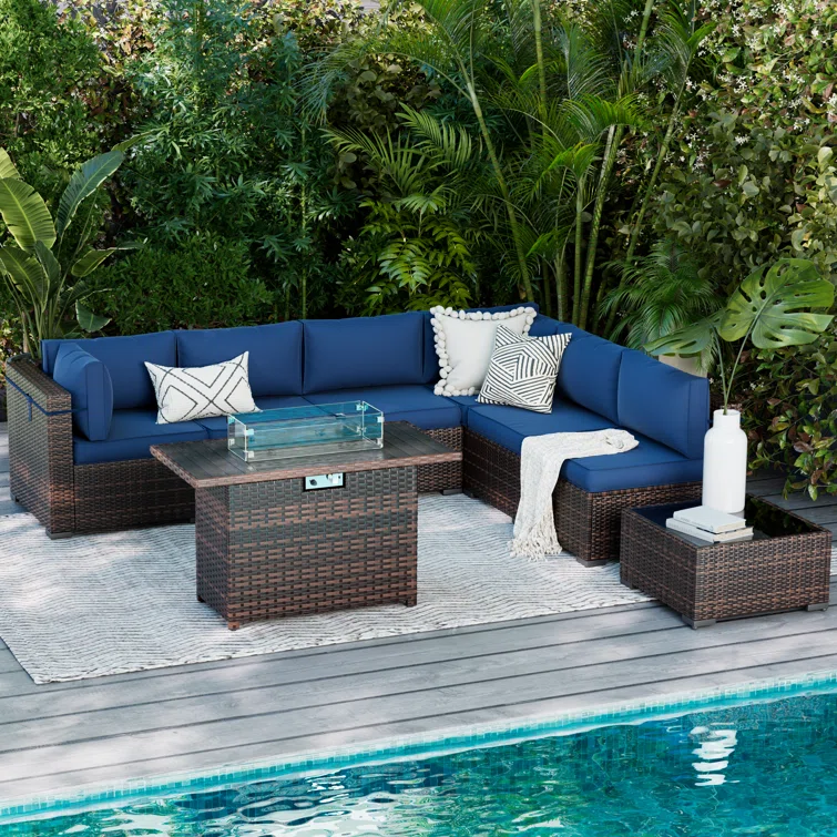 Benboe 6 - Person Outdoor Seating Group with Cushions