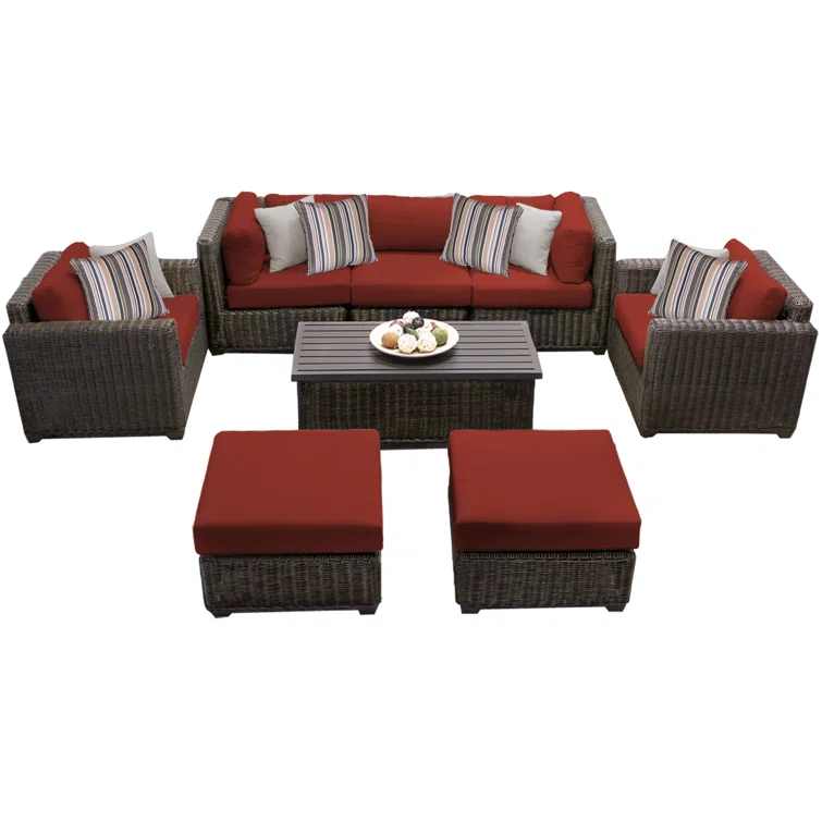 Ayomikun 5 - Person Outdoor Seating Group with Cushions