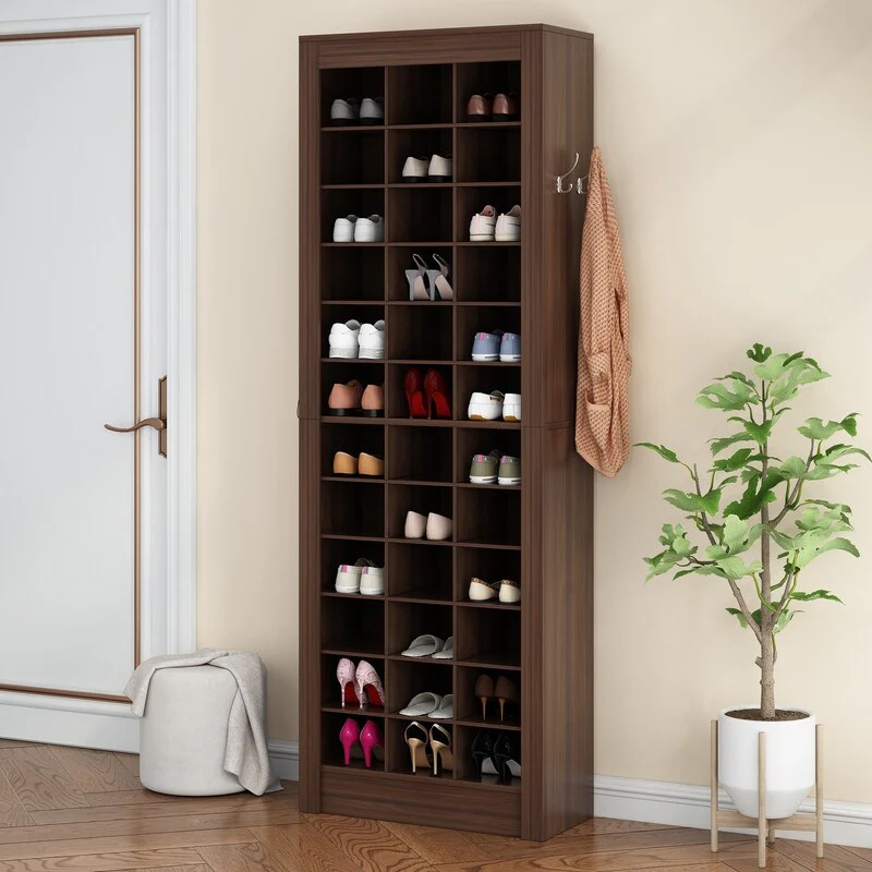 36 Pair Shoe Storage Cabinet With Cubbies
