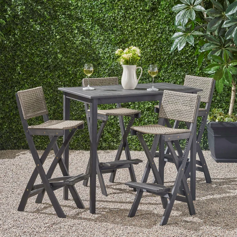 Aiyden 4 - Person Square Outdoor Dining Set