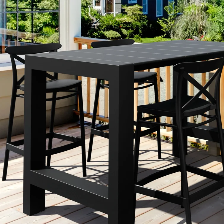 Farrah 4 - Person Square Extendable Outdoor Dining Set