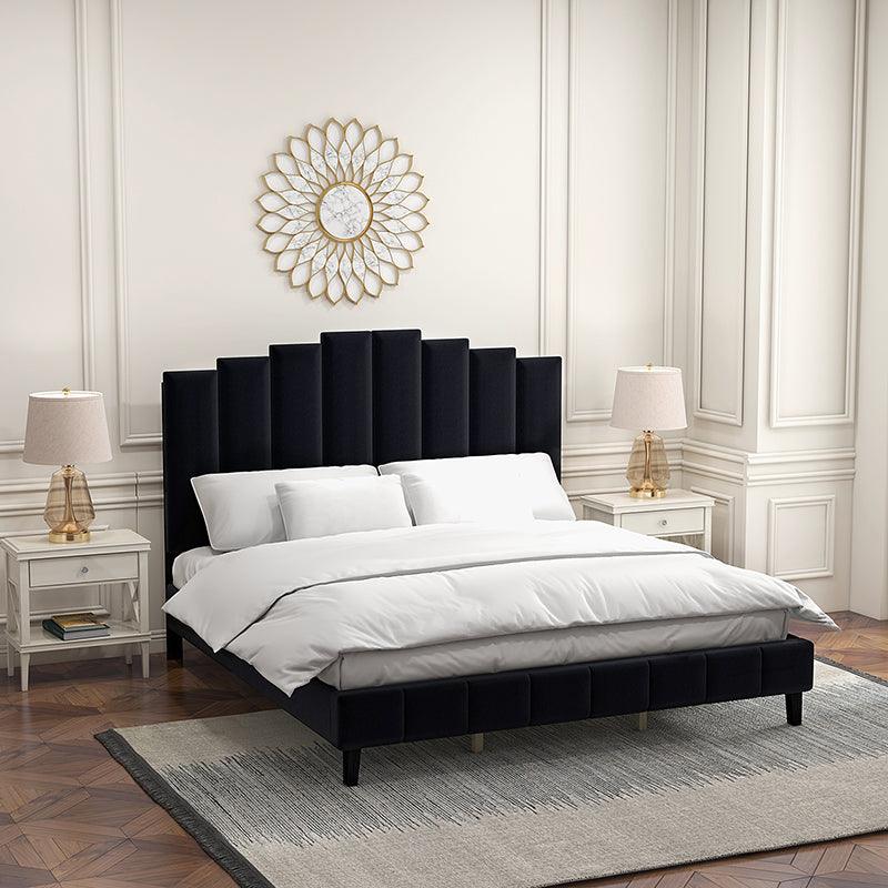Boeotia Tufted Upholstered Platform Bed-KB