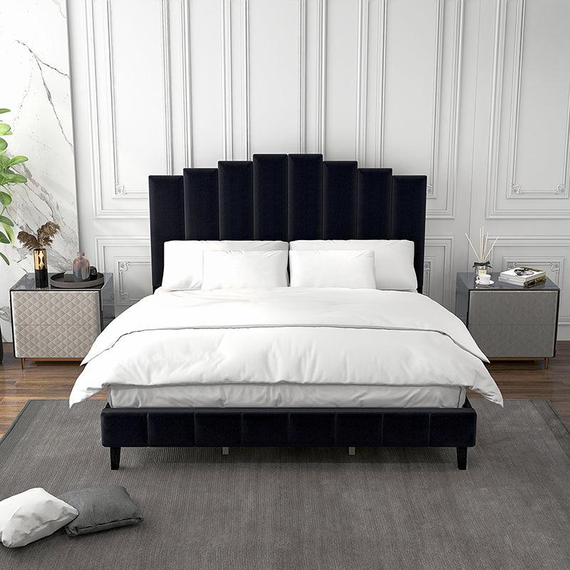 Boeotia Tufted Upholstered Platform Bed-KB