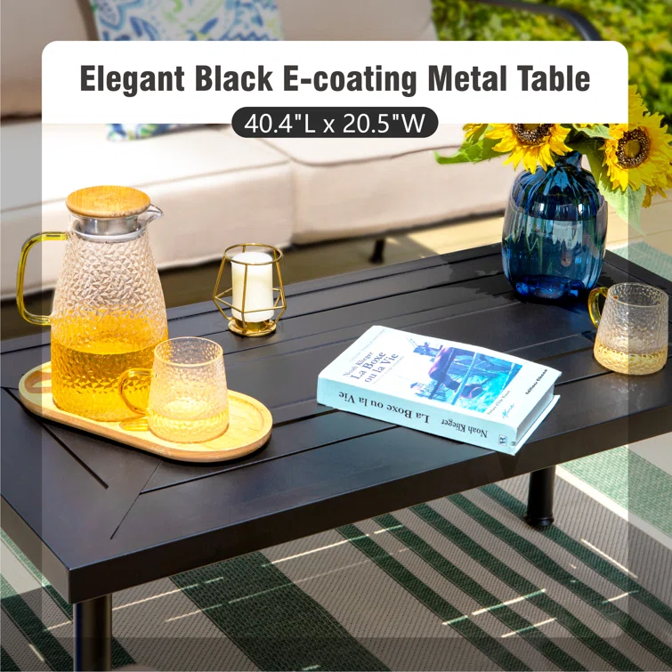 Asfand 5 - Person Outdoor Seating Group with Cushions