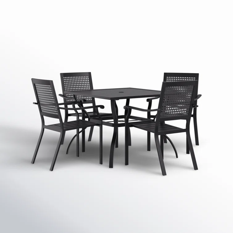 Argyri 4 - Person Rectangular Outdoor Dining Set
