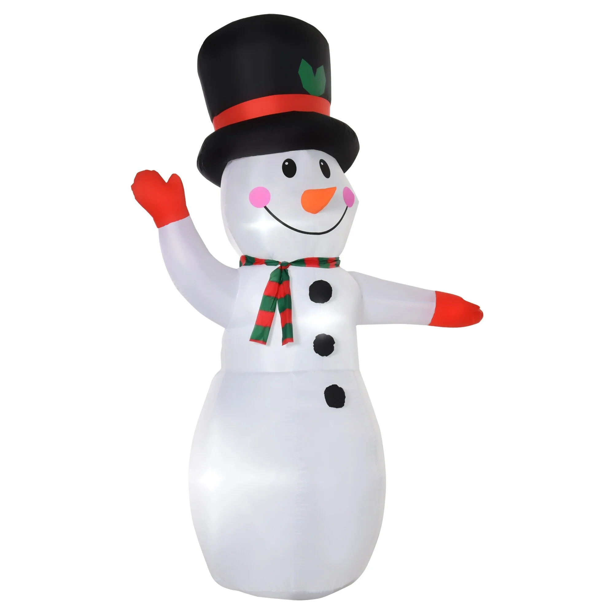 HOMCOM 8 ft. Waving Snowman Inflatable Christmas Decoration