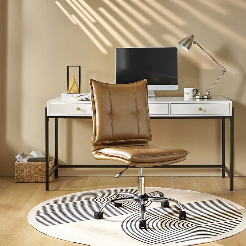 Edwin Leather Swivel Task Chair