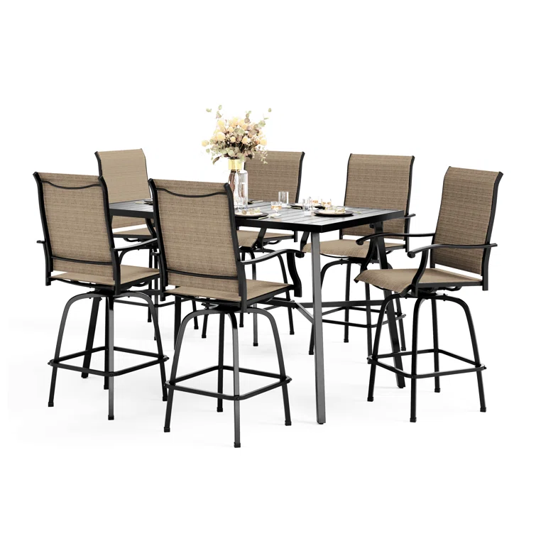 Alyne 6 - Person Rectangular Outdoor Dining Set