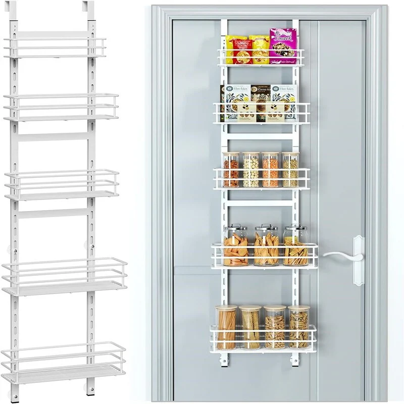 Adjustable 5-Tier Over the Door Pantry Organizer - 4.72