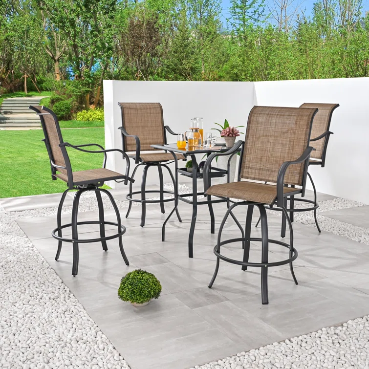 Motto Square 4 - Person Bar Height Bistro Dining Set