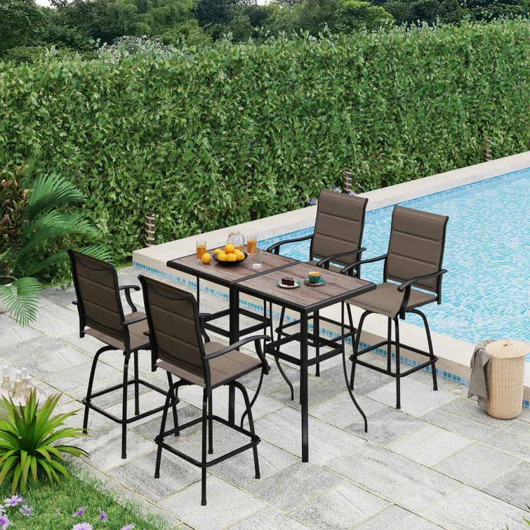 Alyne 4 - Person Square Outdoor Dining Set