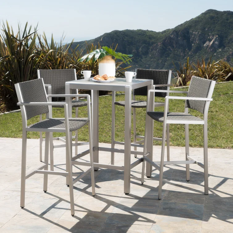 Caggiano 4 - Person Square Outdoor Dining Set
