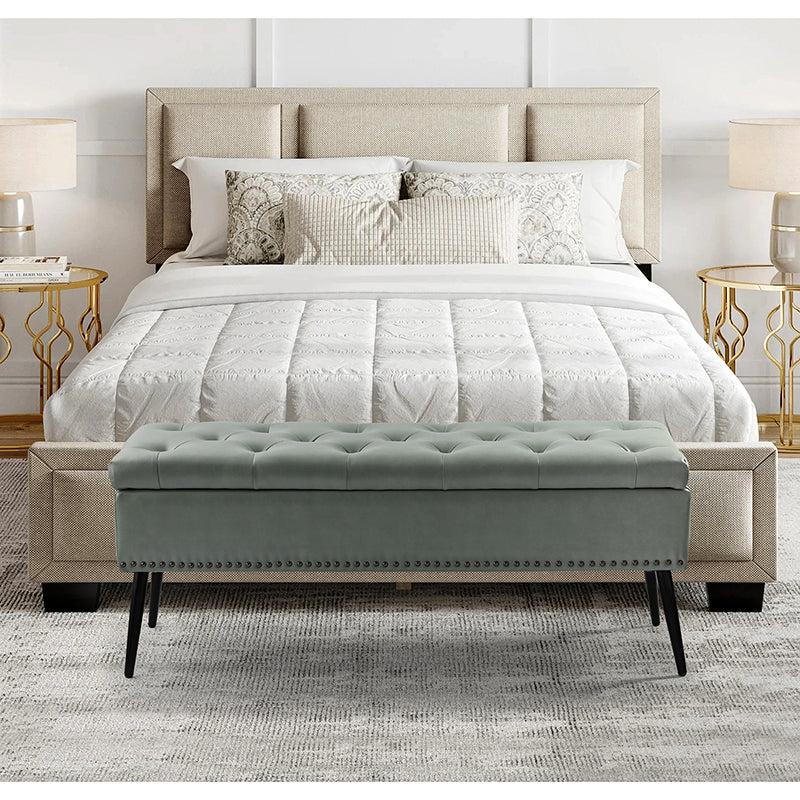 Arnold Upholstered Flip Top Storage Bench