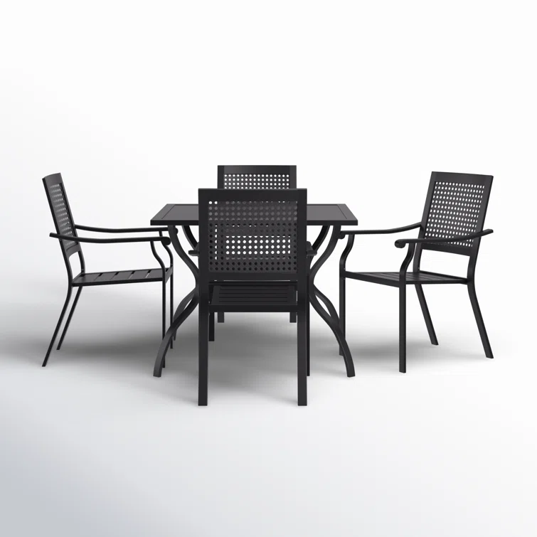 Argyri 4 - Person Rectangular Outdoor Dining Set
