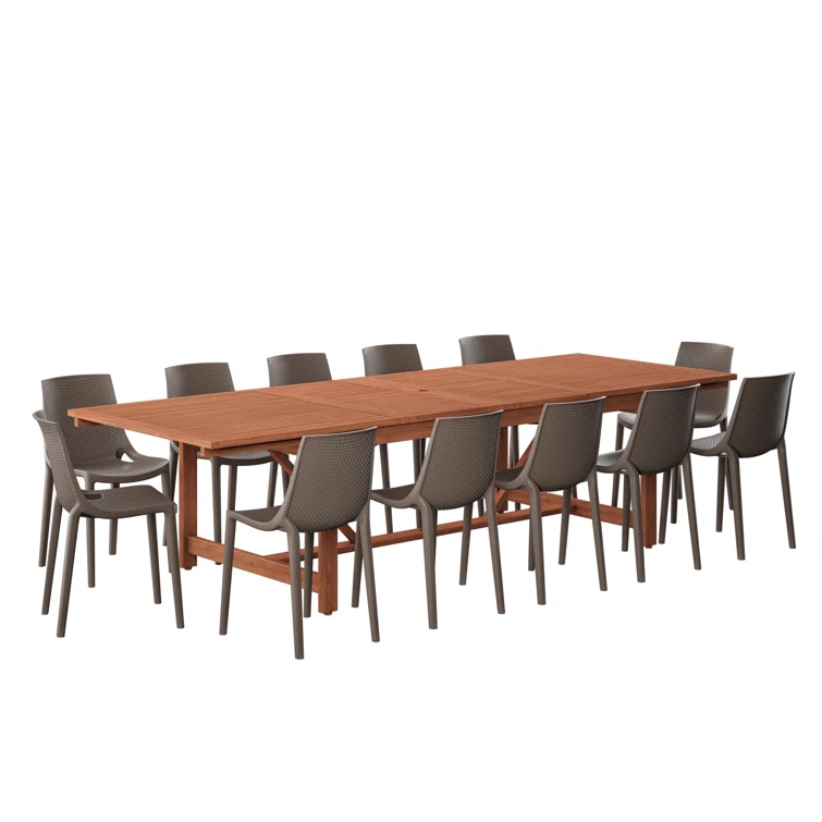 Anautica 13 Piece Patio Dining Set