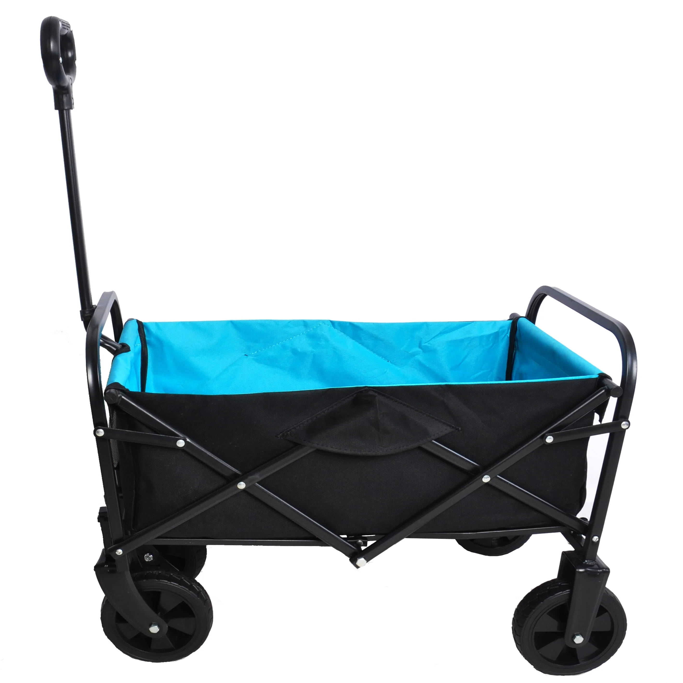 Mini Folding Shopping and Beach Cart with Steel Frame