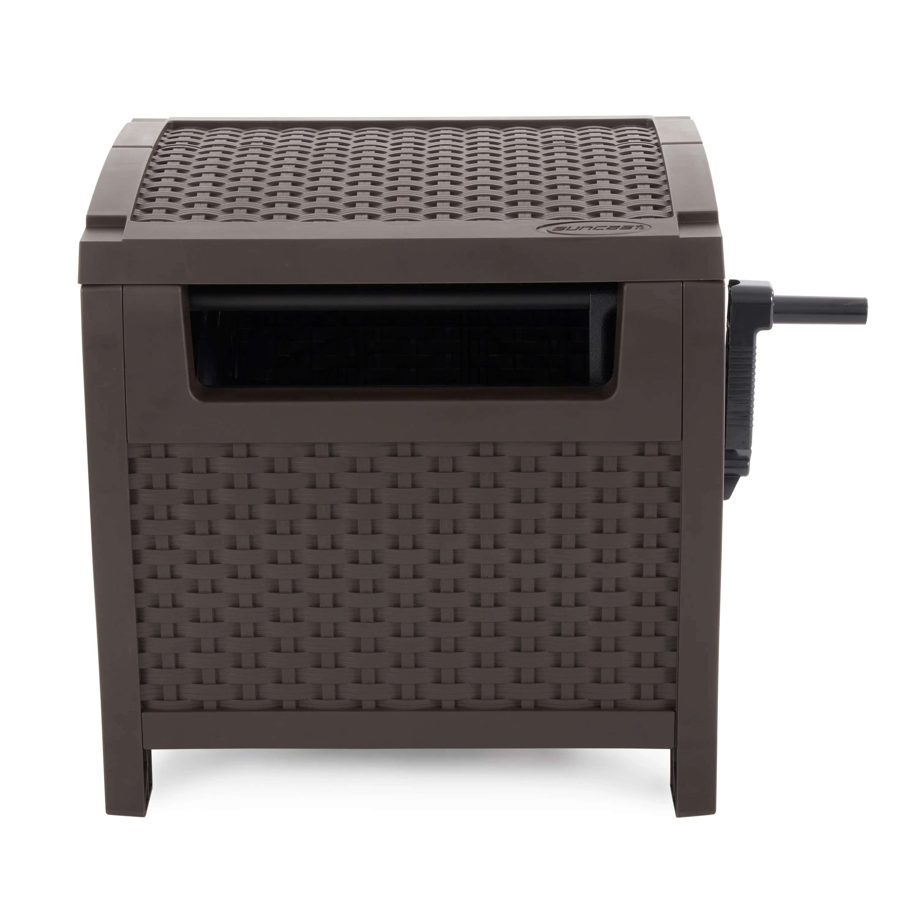 Suncast 175 Foot Slide Trak Outdoor Garden Water Hose Hideaway, Mocha Brown - 13