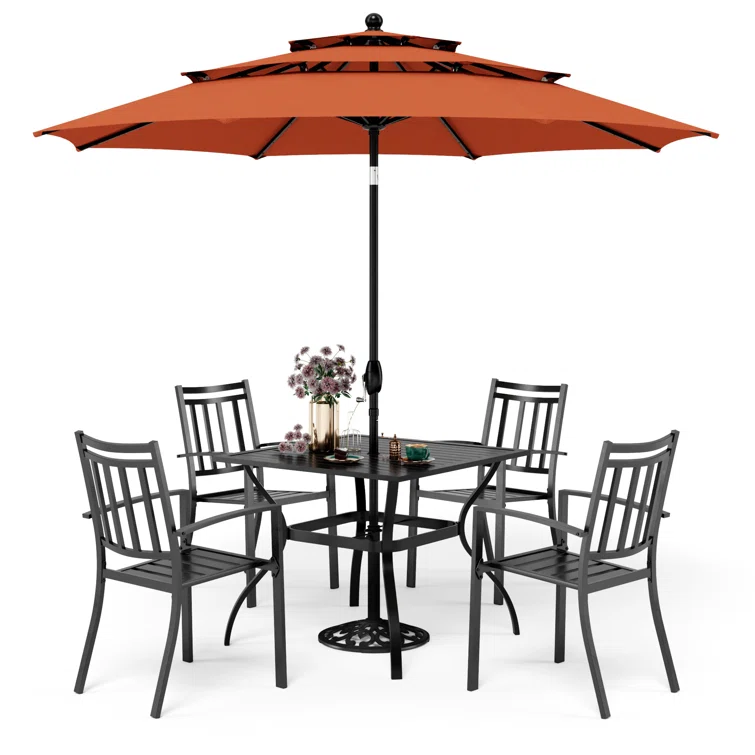 Alyah 4 - Person Square Outdoor Dining Set