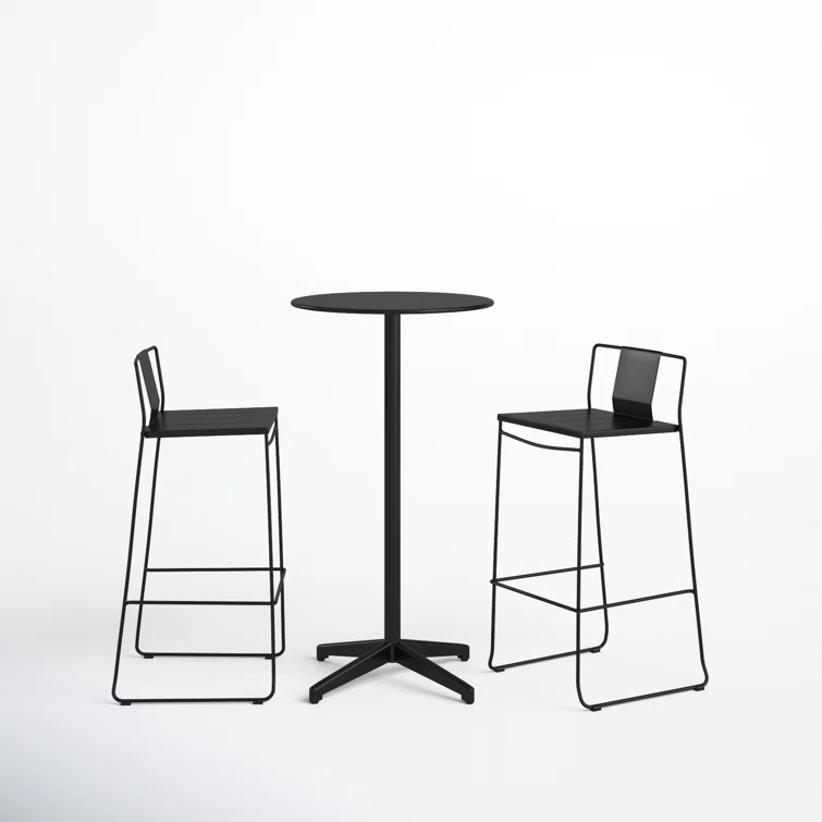 Avers 2 - Person Round Outdoor Dining Set