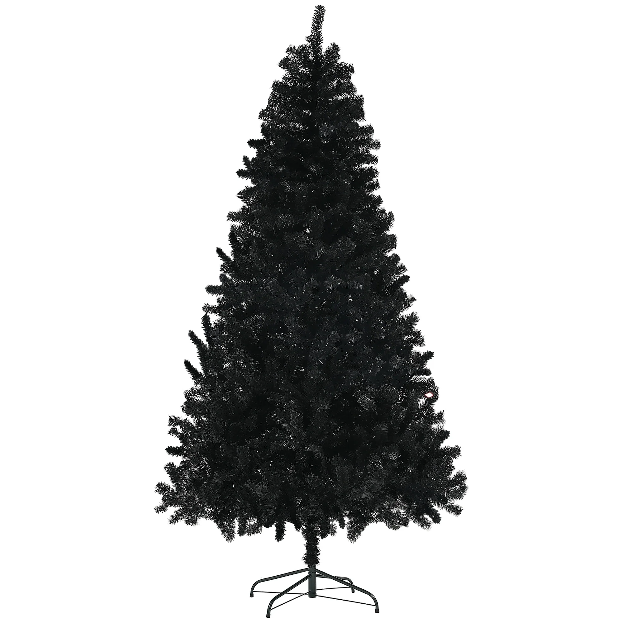 Unlit 7.5ft/9ft Artificial Christmas Tree with Auto Open Branches, Wide Steel Base, Perfect for Home and Office Decor