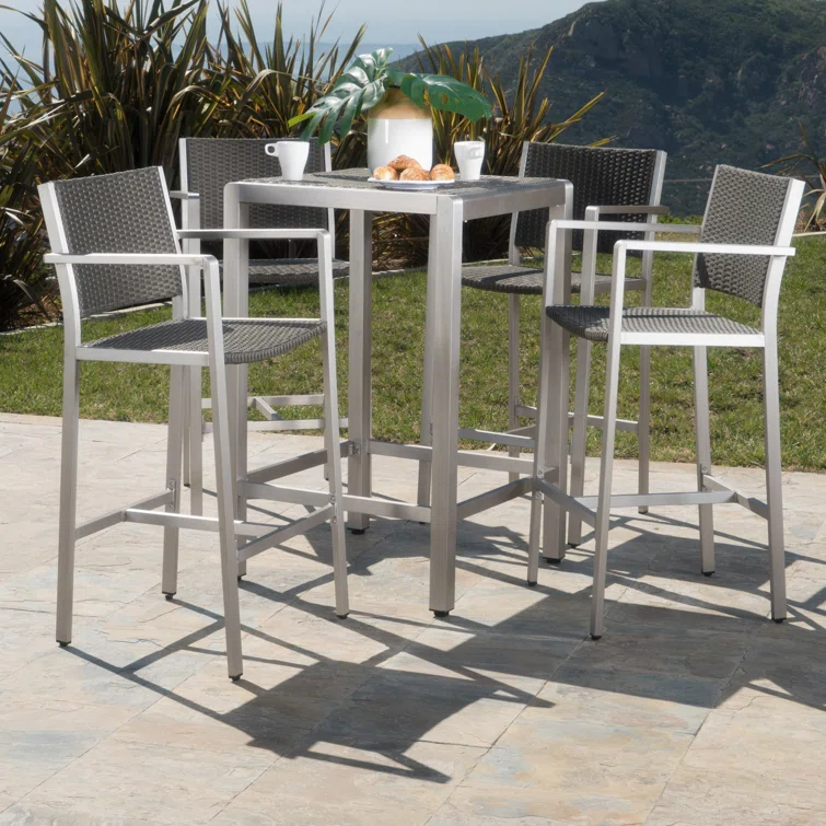 Caggiano 4 - Person Square Outdoor Dining Set