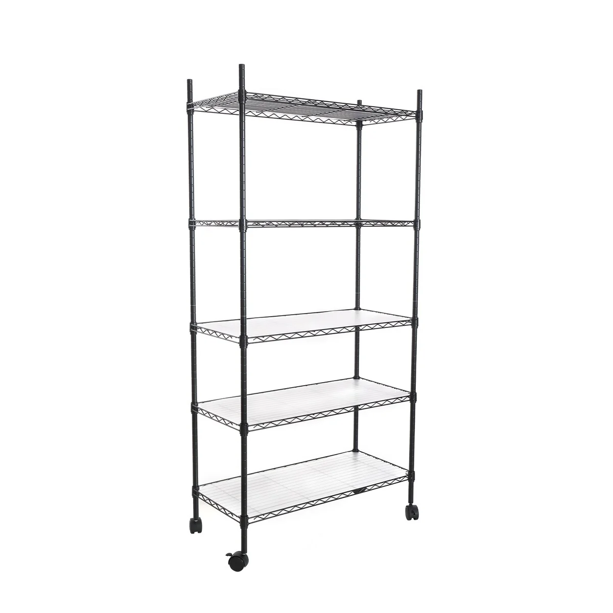 5 Tier Wire Shelving Unit, Heavy Duty Metal Large Storage Shelves Height Adjustable for Garage Kitchen Office