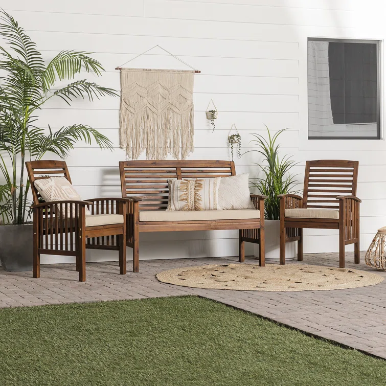 4 - Person Outdoor Seating Group with Cushions