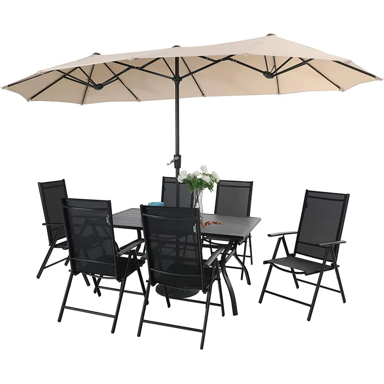 Alyah 6 - Person Rectangular Outdoor Dining Set