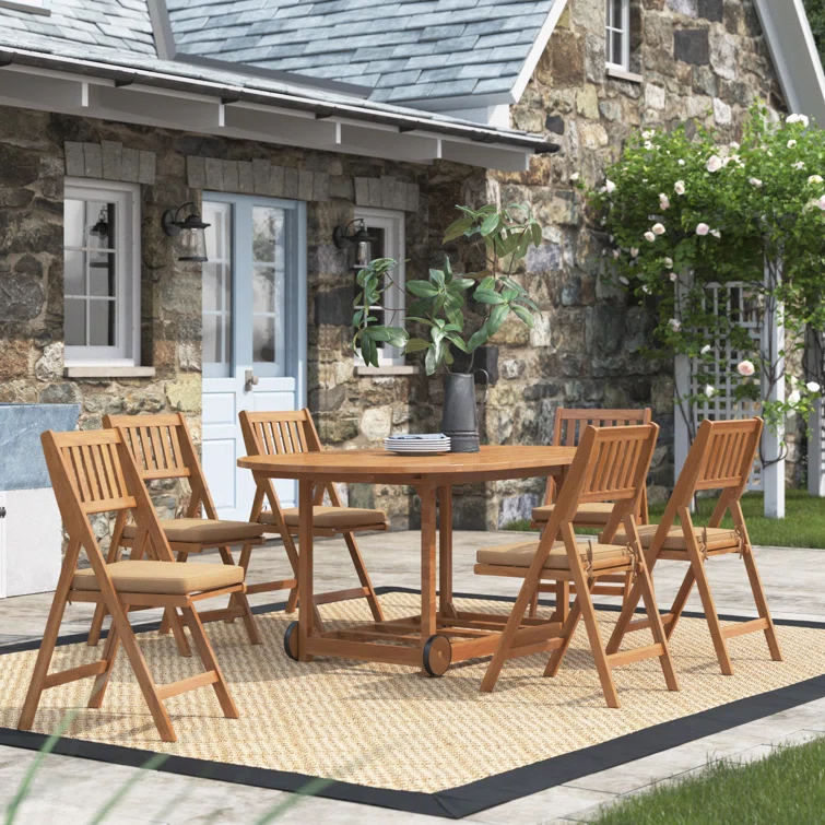 Ardy 6 - Person Oval Outdoor Dining Set