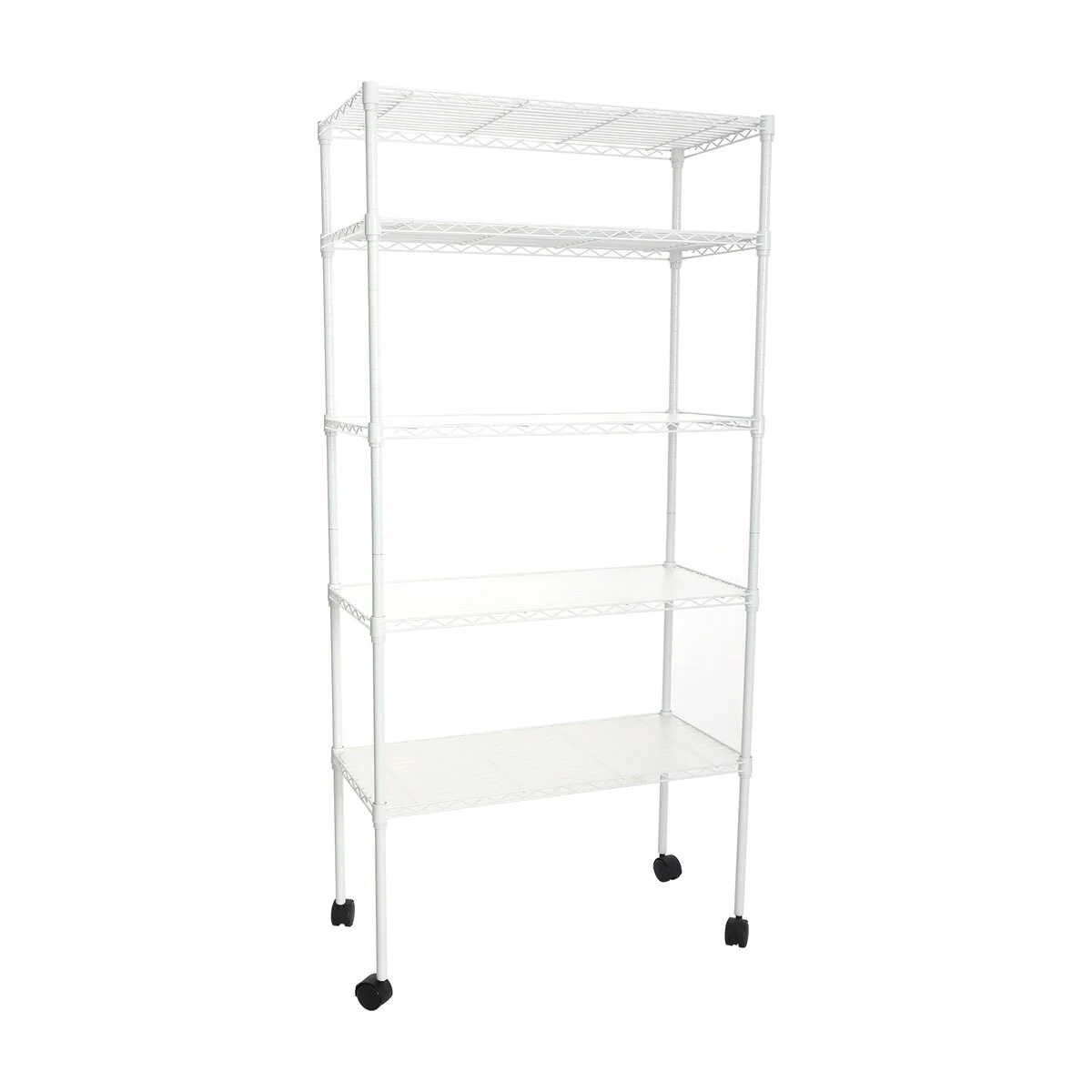 5 Tier Wire Shelving Unit, Heavy Duty Metal Large Storage Shelves Height Adjustable for Garage Kitchen Office