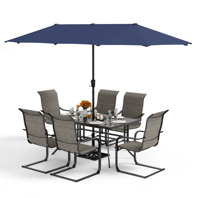 Alyah 6 - Person Rectangular Outdoor Dining Set
