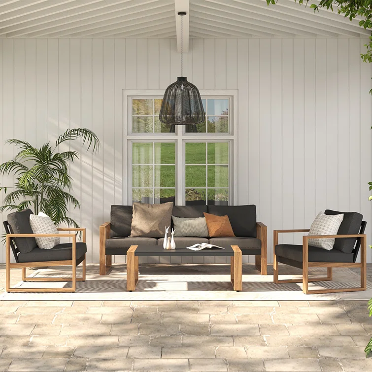 Berenisse 5 - Person Outdoor Seating Group with Cushions