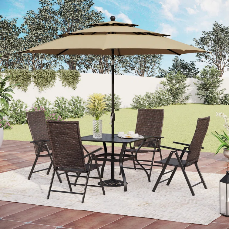 Alyah 4 - Person Square Outdoor Dining Set
