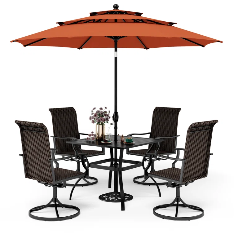 Alyah 4 - Person Square Outdoor Dining Set